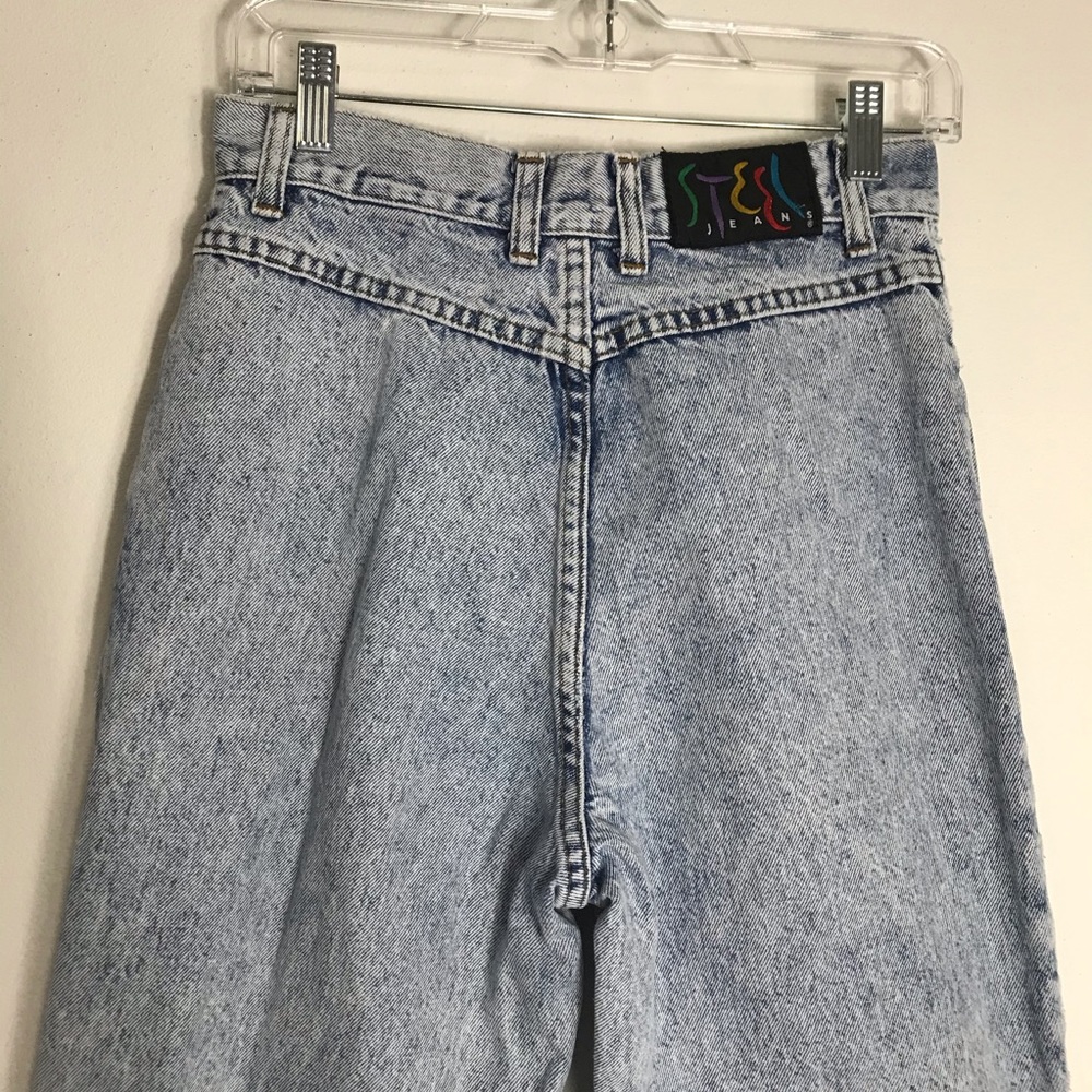 Vintage Steel Jewel Super High Rise Stone Washed Jeans 11